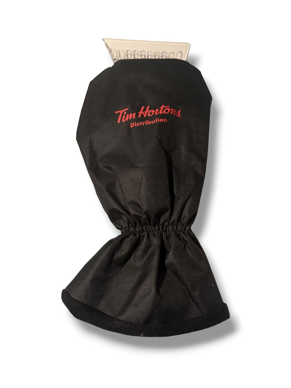 Tim Hortons Distribution Ice Scraper Mitt Glove Winter Car Windshield Promo Rare